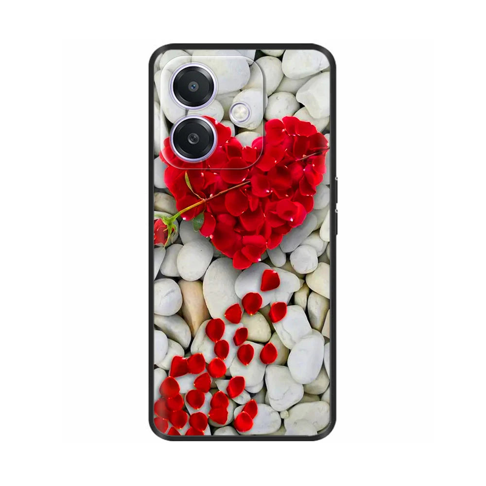 For Oppo A3 A3X 4G 5G Case Luxury TPU Soft Silicone Phone Cases for OPPOA3X OPPOA3 Protective Shell Back Cover Lovely Funda Para