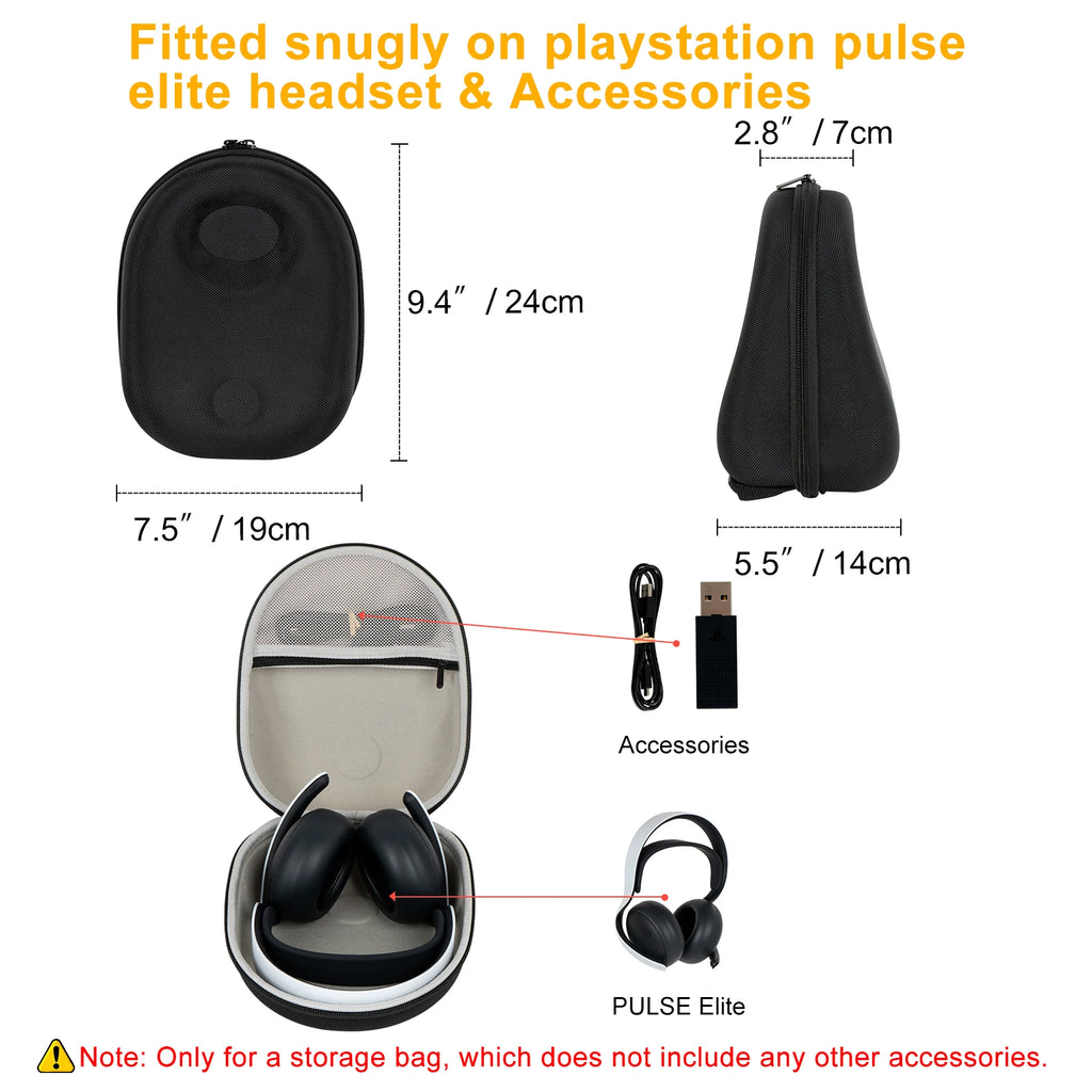 New Portable Hard EVA Protective Cover Case for Playstation 5 PS PULSE Elite PS5 Wireless Headset Storage Bag Box Carrying Case