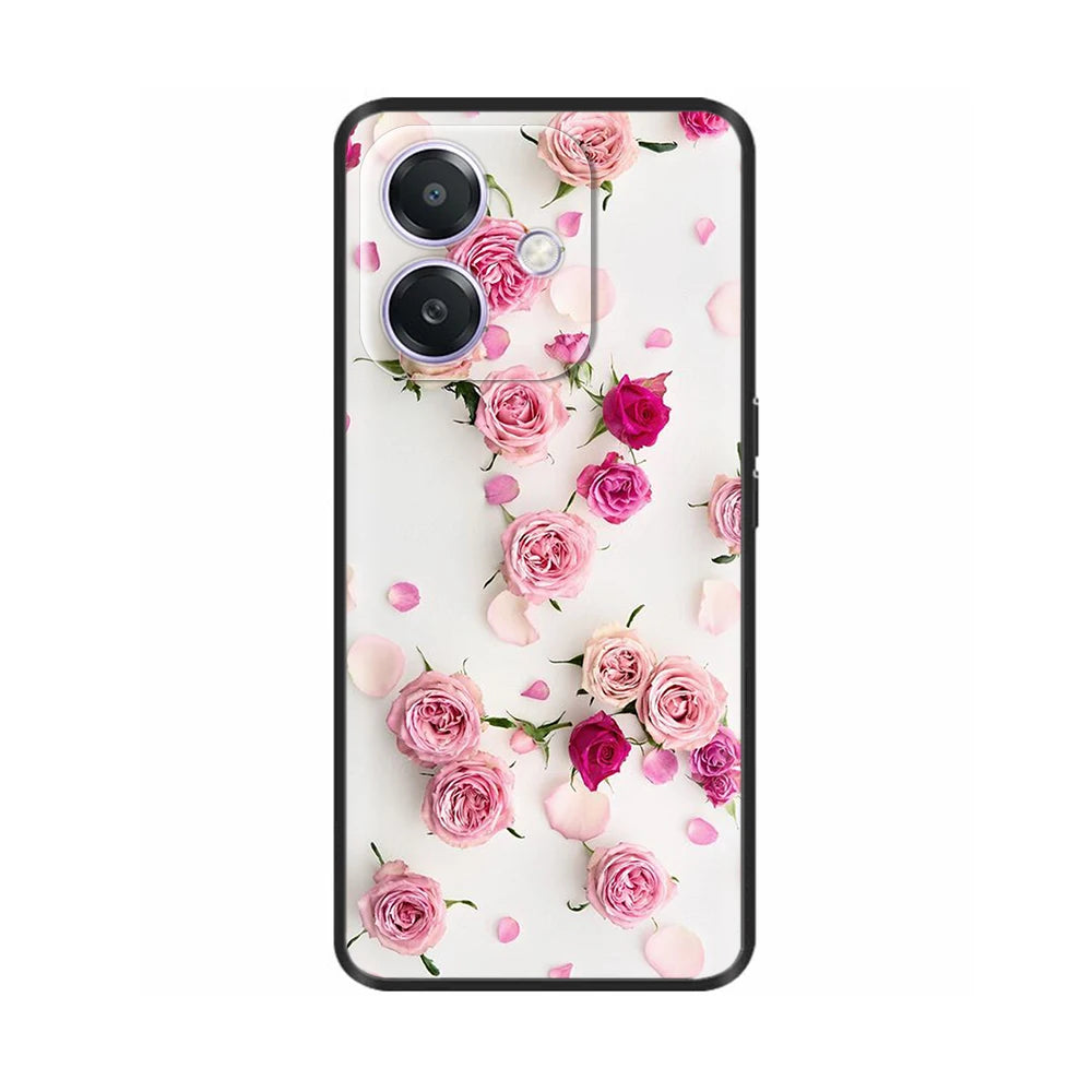 For Oppo A3 A3X 4G 5G Case Luxury TPU Soft Silicone Phone Cases for OPPOA3X OPPOA3 Protective Shell Back Cover Lovely Funda Para