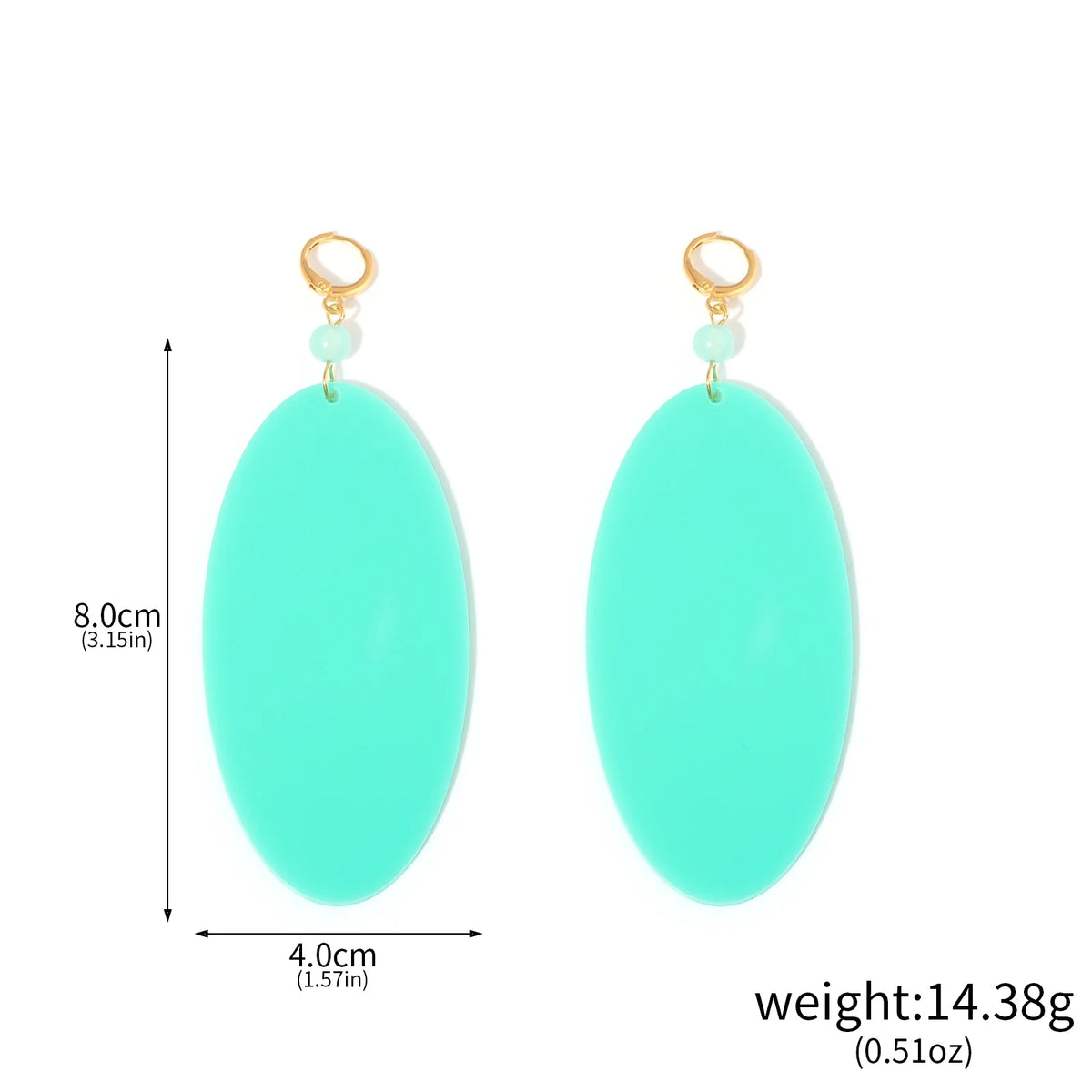 Anime DAN DA DAN Momo Ayase Cosplay Earring Green Earstuds Earclips Earwear Eardrop Women Jewelry Accessories Prop