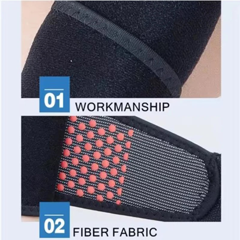 Self-Heating Wrist Band Magnetic Therapy Support Brace Wrap Heated Hand Warmer Compression Pain Relief Wristband Sanitizer Belt