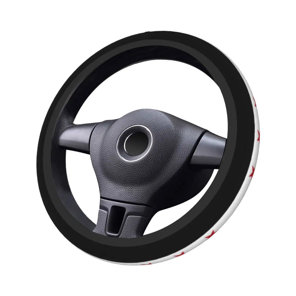 Syria Flag Syrian Car Steering Wheel Cover 38cm Elastic Steering Wheel Protective Cover Fashion Car-styling Car Accessories