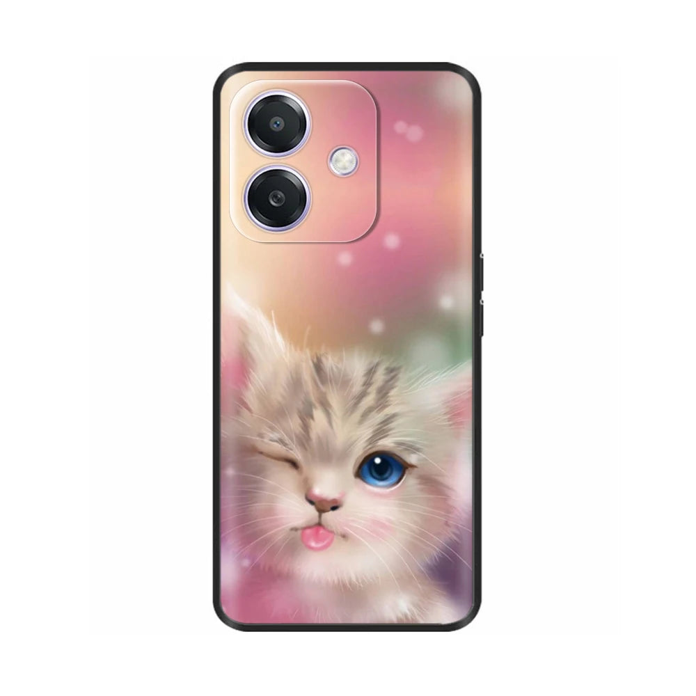 For Oppo A3 A3X 4G 5G Case Luxury TPU Soft Silicone Phone Cases for OPPOA3X OPPOA3 Protective Shell Back Cover Lovely Funda Para