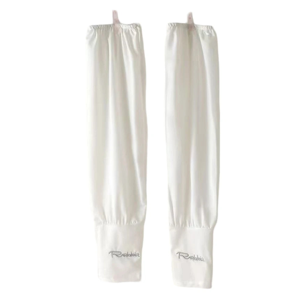 2pcs Bicycle Cooling UV Arm Sleeves Lightweight Loose Sunscreen Ice Silk UPF50+ Protection Sleeve For Outdoor Riding Accessories