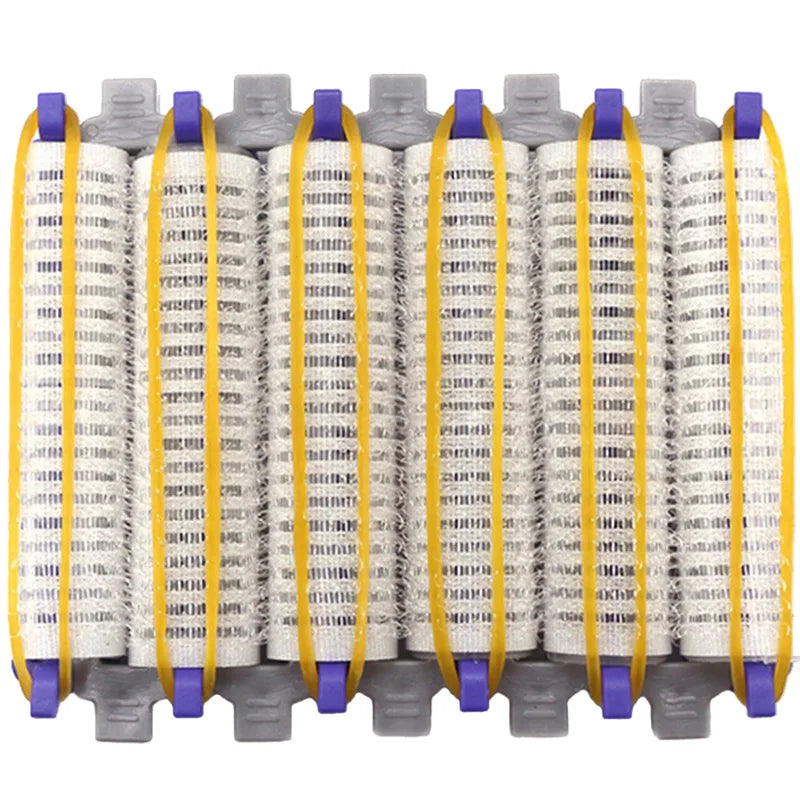 24Pcs/Set Hair Root Perm Rods Bars Curlers with Clips Comb Rubber Bands Salon Hook Loop Hair Rollers Set Hair Styling Perm Tools