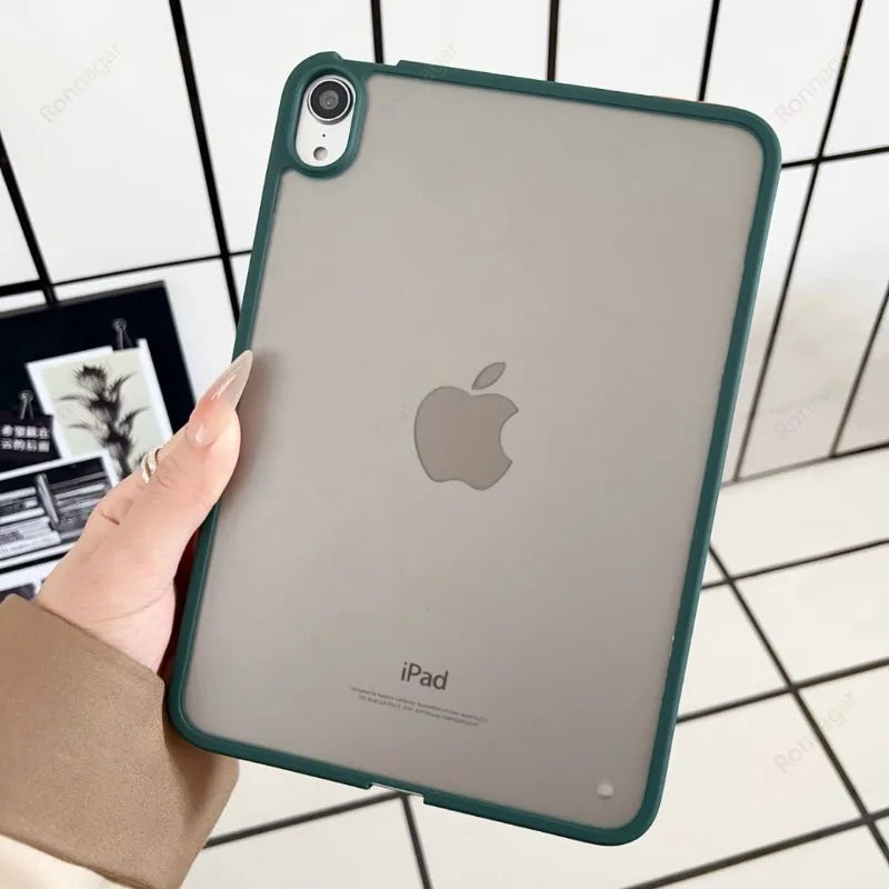 Case for iPad Air 11 13 M4 M3 Case Pro11 12.9 13'' M5 M4 Ultra Thin Case with Matte Back TPU Bumper Air4 5 10.9'' 8th 9th 10.2''