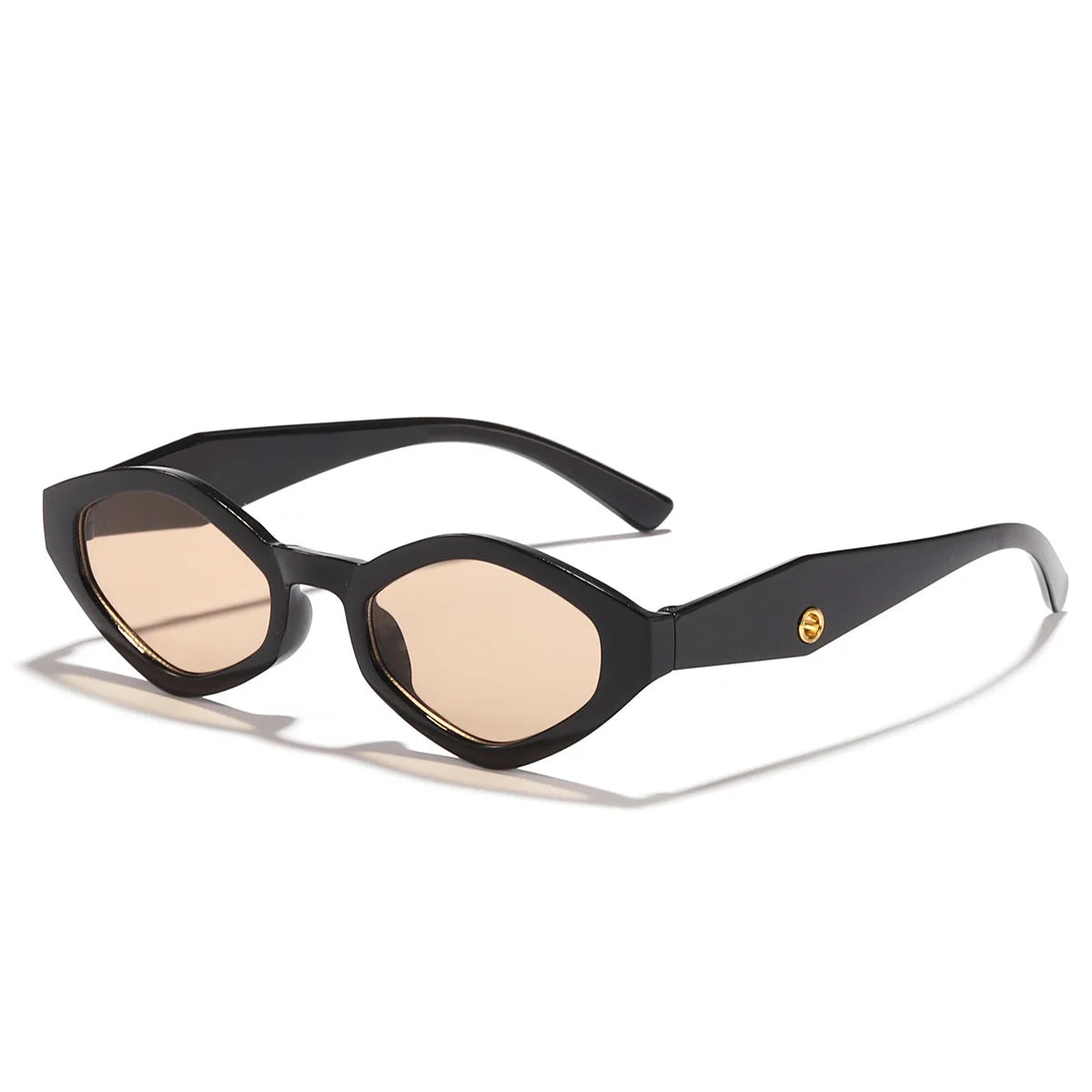 Vintage Small Frame Cat Eye Sunglasses Women Brand Designer Fashion Goggle Leisure Vacation UV400 Sunscreen Sunnies