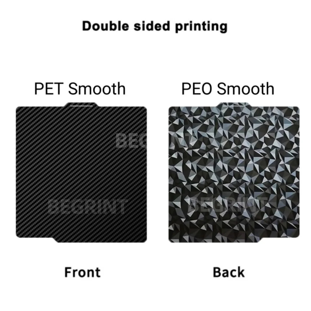 For Bambulab A1 Build Plate P1S X1C Pei Textured 257x257 H1H PEY Peo Sheet Spring Steel For Bambu Lab X1 Carbon Bambulab P1P Bed