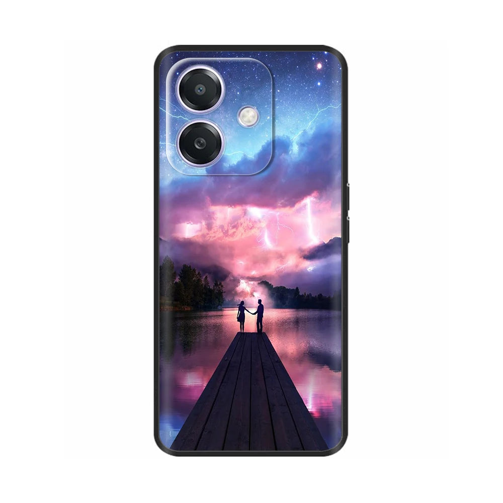 For Oppo A3 A3X 4G 5G Case Luxury TPU Soft Silicone Phone Cases for OPPOA3X OPPOA3 Protective Shell Back Cover Lovely Funda Para