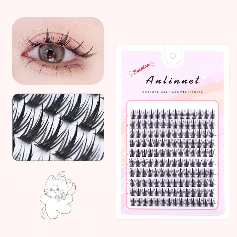 Large Capacity Wheat Ear Fake Eyelashes Anime Eyelashes Natural Eyelashes Cosplay Single Cluster Fake Eyelashes Beginner Makeup