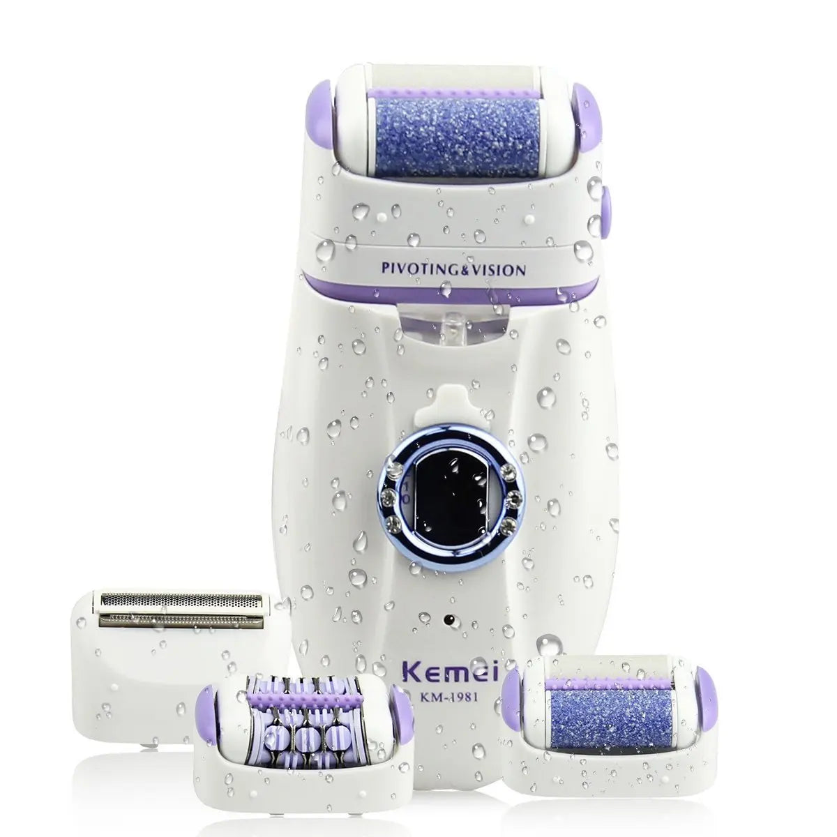 Depilador Elétrico Feminino Kemei 3 em 1