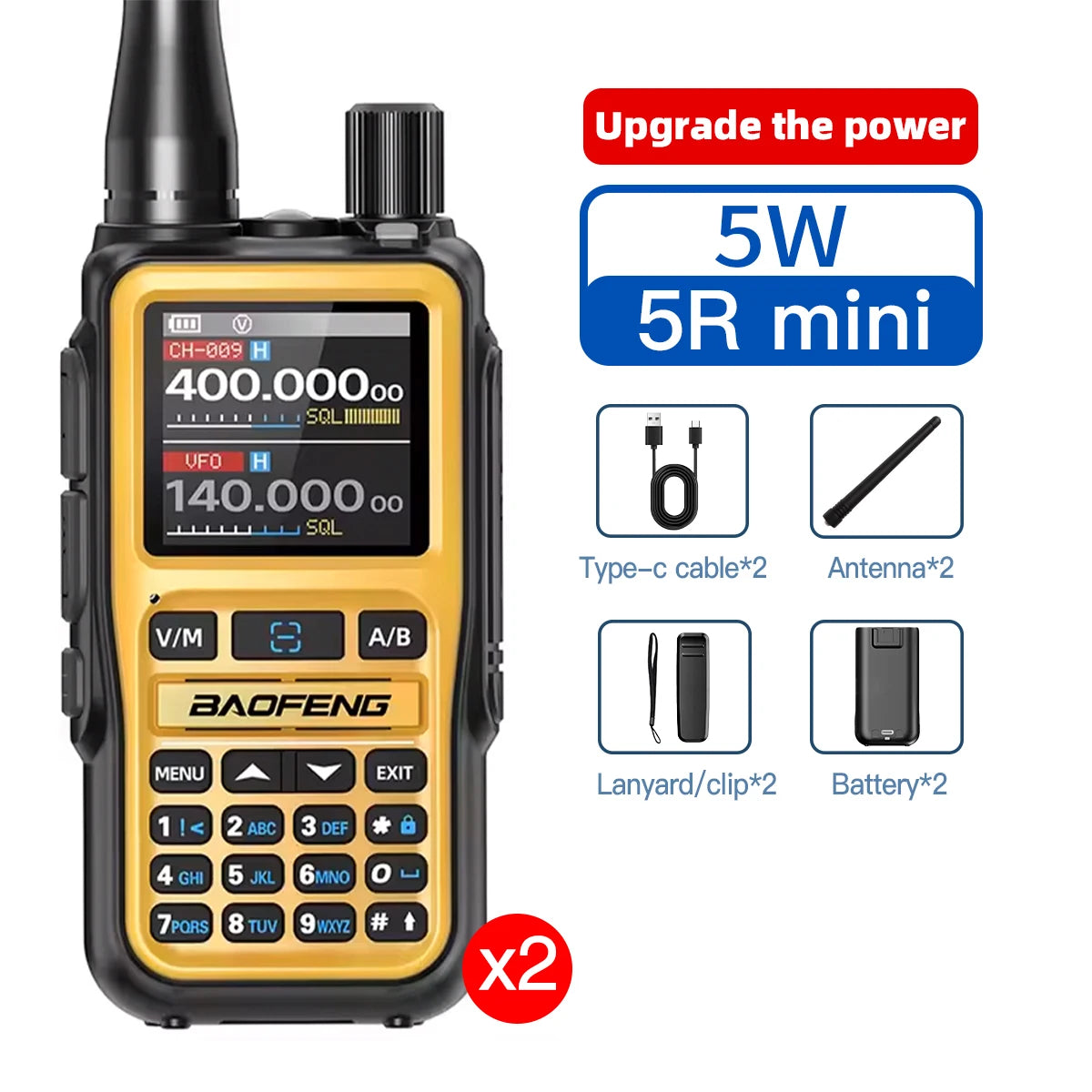Mini Walkie-Talkie Baofeng UV-5R Bluetooth