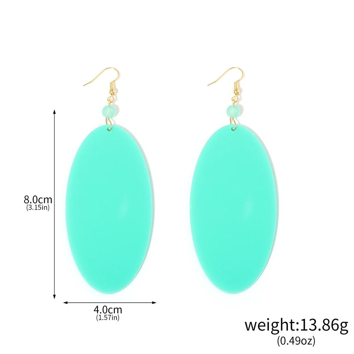 Anime DAN DA DAN Momo Ayase Cosplay Earring Green Earstuds Earclips Earwear Eardrop Women Jewelry Accessories Prop